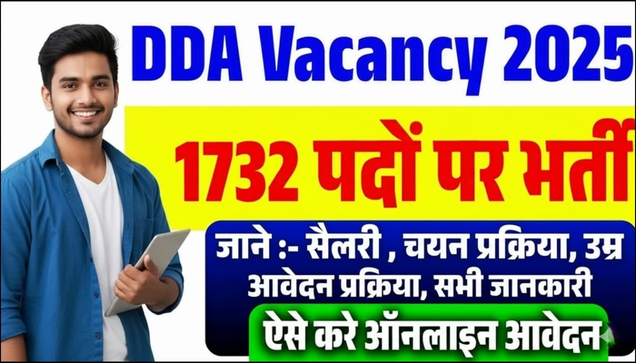 Delhi DDA Jobs Notification 2025